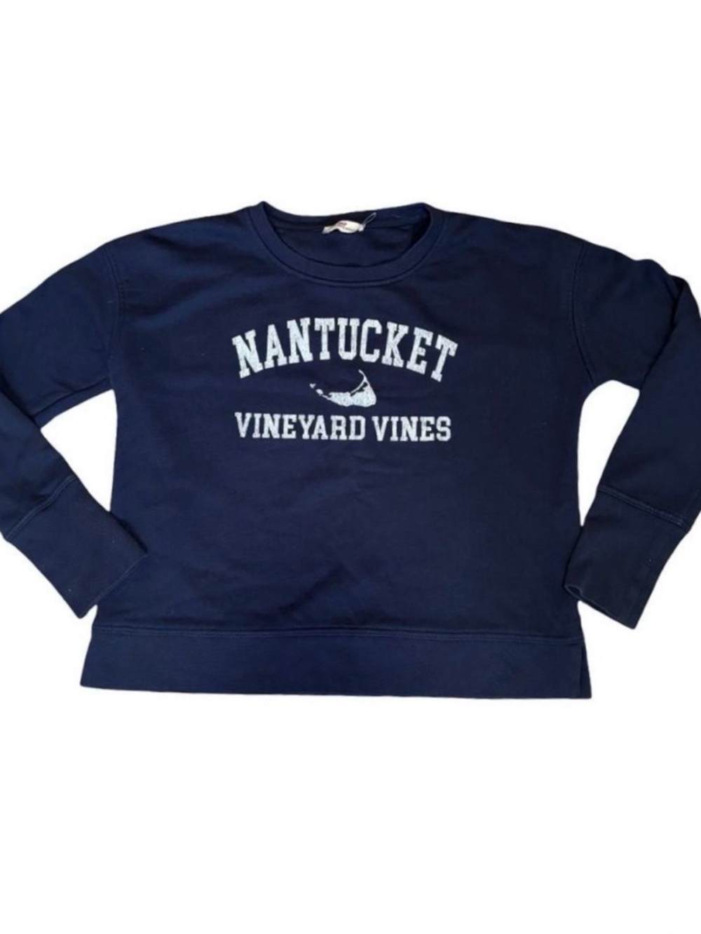 Vineyard Vines Nantucket Navy Crewneck Sweatshirt | Whale Logo | Size Small
